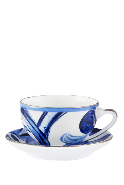 Blu Mediterraneo Tea Cup & Saucer Set